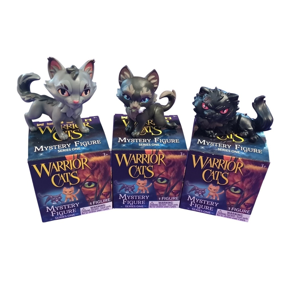 Warrior Cats Series 1 Medicine Cat Trio CINDERPELT YELLOWFANG GRAYSTRIPE Figure